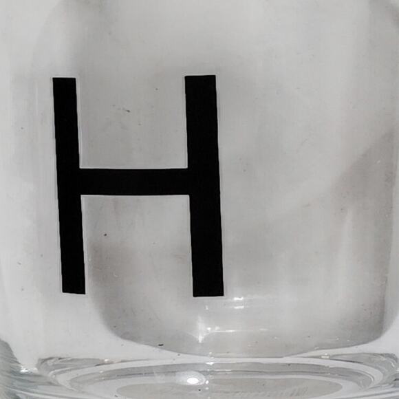 Modern Expressions High Ball Glass – Monogram “H”, 8.5 fl. oz. Each - Picture 2 of 4